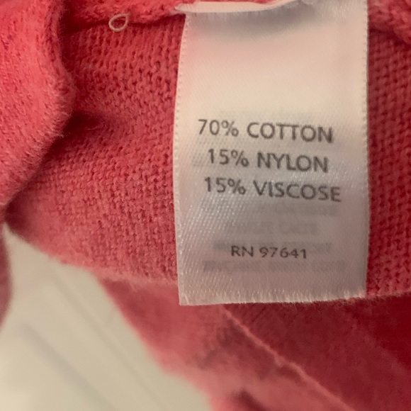 Coral J. Jill Button Up Cardigan Medium Petite with pockets - Picture 3 of 8